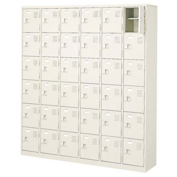 扉付 シューズボックス 鍵無 6列6段(36人用)