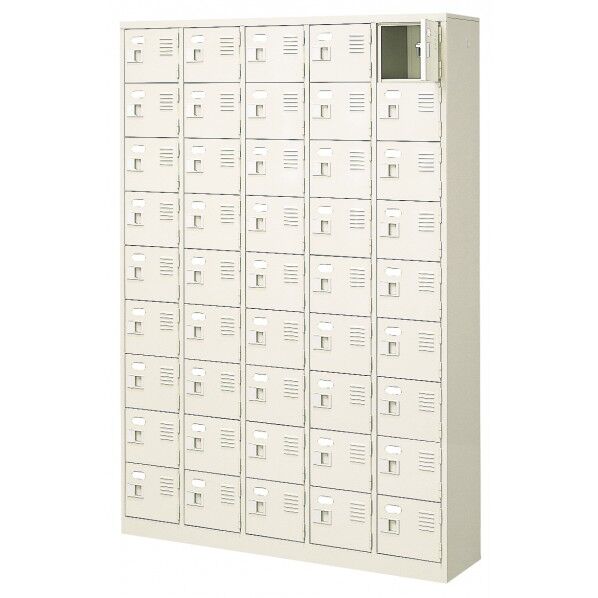 扉付 シューズボックス 鍵付 5列9段(45人用)
