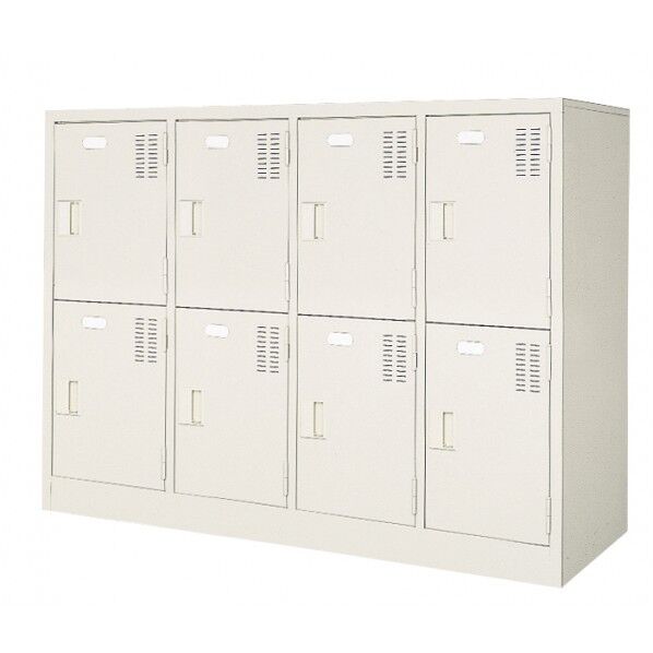 扉付 シューズボックス 鍵無 4列2段(8人用)