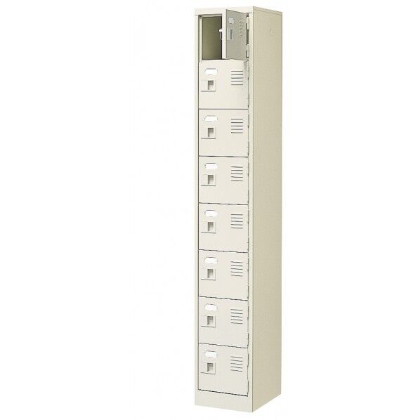 扉付 シューズボックス 鍵無 1列8段(8人用)