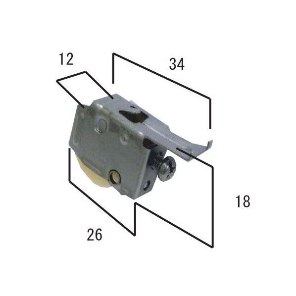 エス・エス興商 サッシ用取替戸車 トステム TO-S042/FNMS042 1個...