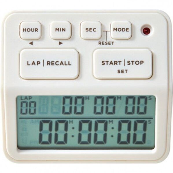 キングジム 学習タイマー「ルラップ」 74X65X22mm ホワイト LLT10-W 1個...