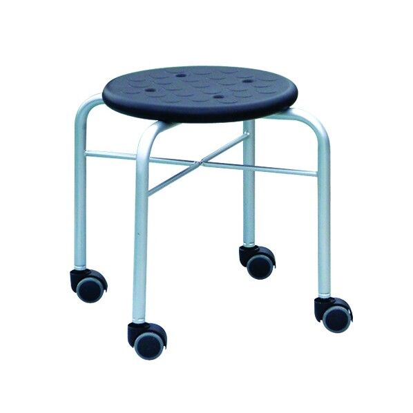 ワーキングキャスター ブラック/シルバー LCW-420A ブラック/シルバー 1台