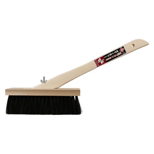 柄付左官ブラシ本職用 黒本馬毛 1丁掛 1
