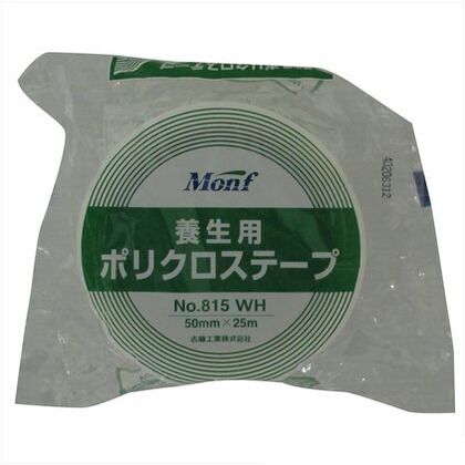 養生用ポリクロステープ No．815 白 50mmｘ25m 2591240050 1