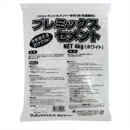 プレミックスセメント ホワイト 4kg 3591700001 1点
