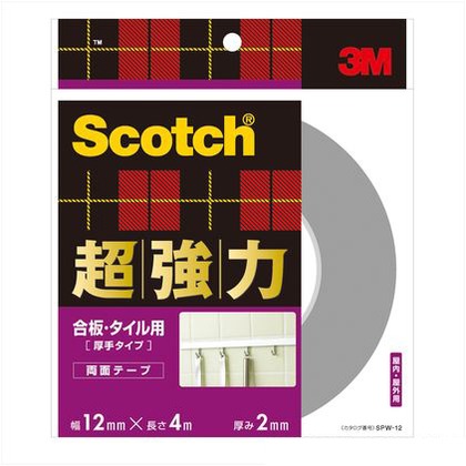 SPW-12 超強力両面テープ 合板タイル用 12mmx4m 2687420012 1