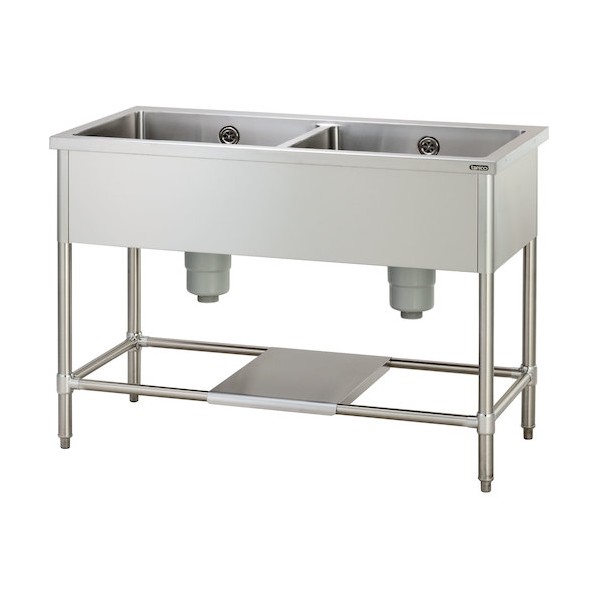 二槽シンク 1500X600X800(バックガード無し) TXA-2S-150NB 1点