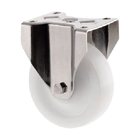 プレート式キャスターZETA(ナイロン車・ステンレス金具) φ160 固定式 8678UOO160P63 1点