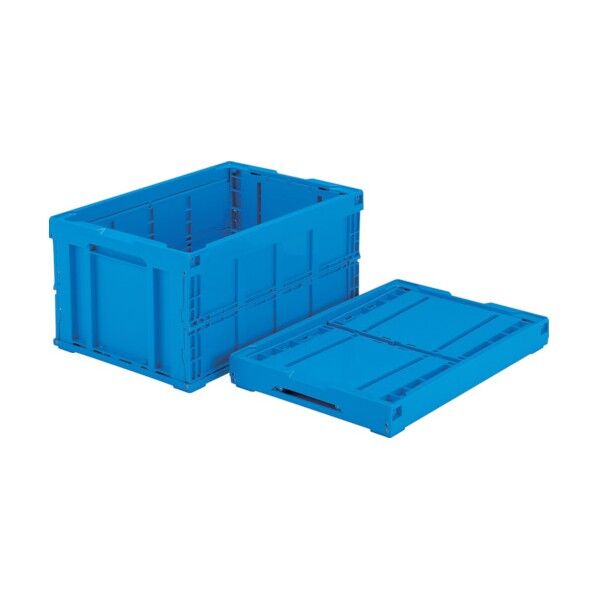 折りたたみコンテナー 551390 オリコン75B(底面嵌合突起有)ブルー