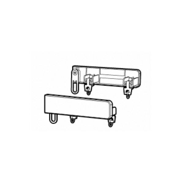 K21型カーテンレール用サイドユニットW(左右セット) サテンシルバー 1点