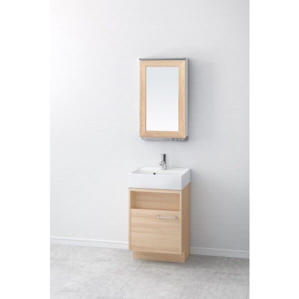 アサヒ衛陶 化粧台(デューク) 間口500mm ナチュラルベージュ LKDU500TFNJMML45FN1 1台