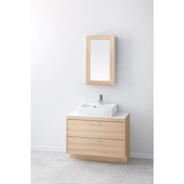 アサヒ衛陶 化粧台(デューク) 間口900mm ナチュラルベージュ LKDU900AFNJMM45FN1 1台