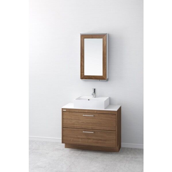 アサヒ衛陶 化粧台(デューク) 間口900mm チェスナットブラウン LKDU900AFNJMML45FC1 1台