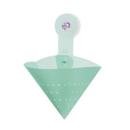 たためる水切り三角ポット Fioria フィオーリア ブルー 約幅18.3×奥行11.5×高さ25.7cm 1