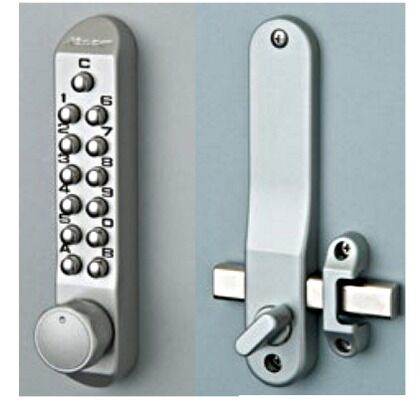 キーレックス 500 面付本締 ノブ メタリックシルバー 22204MS 1