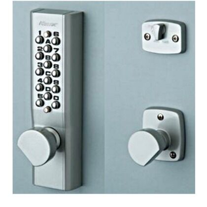 キーレックス1100 自動施錠 ノブ メタリックシルバー 22603MS 1点