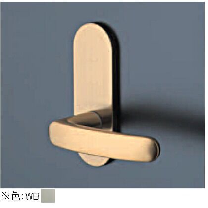 長沢製作所 レバーハンドル 小判座 空錠 ホワイトブロンズ TXS-1H02-WB 1...
