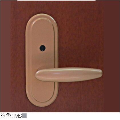 取替レバーハンドル 長座 間仕切錠 メタリックシルバー TXS-G11R-MS 1