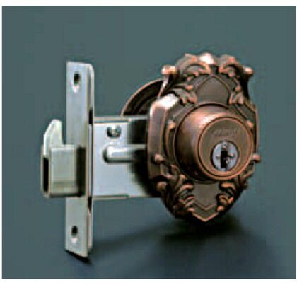 プレジデント本締錠 ジャーマンブロンズ 22025GB NK-P-60 1