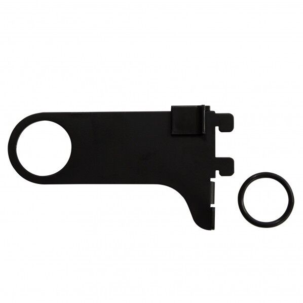 和気産業 パイプ用ブラケット 100mm 黒 WPS045 1個