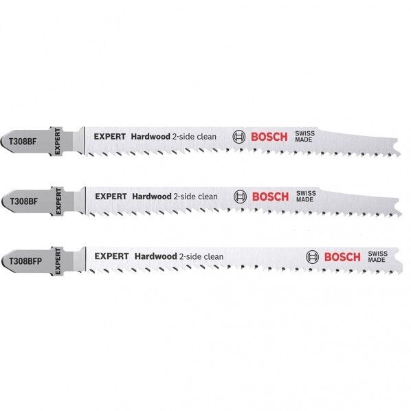 ジグソーブレード バイメタル 堅い木材 超仕上げ T308BF T308BFP 2608900549 3本