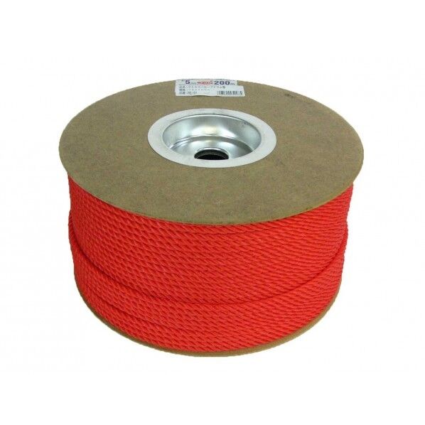 ユタカメイク ユタカ RE-91レッド PEカラーロープドラム 5mmX200m RE-91 1個...