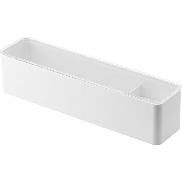 蓋付きカトラリーケース タワー ロング ホワイト 5884 1点