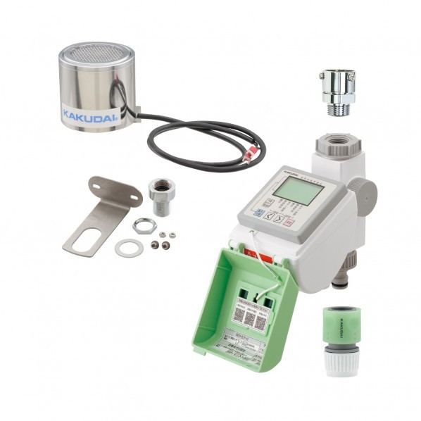 ソーラー発電潅水コンピューター 自動散水タイマー 雨センサーつき