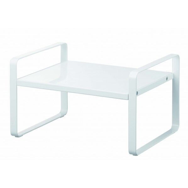 伸縮収納ラック タワー 2段 ホワイト 5399 1点