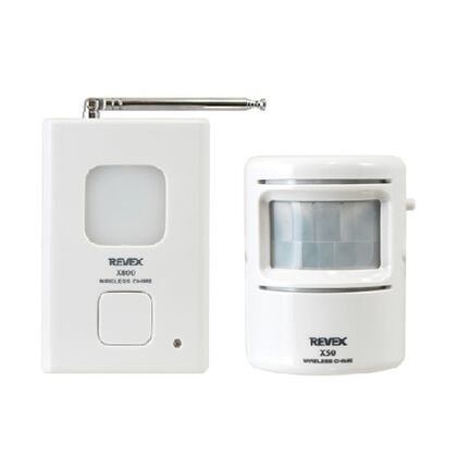人感チャイムセット 送信機:約W59×H80×D46mm/受信機:約W63×H96×D33mm 送信機:106g/受 ホワイト X850