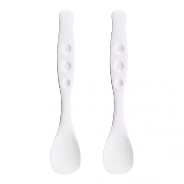 使っていいね!やわらかスプーン(2本入) ホワイト 大 140049 1個