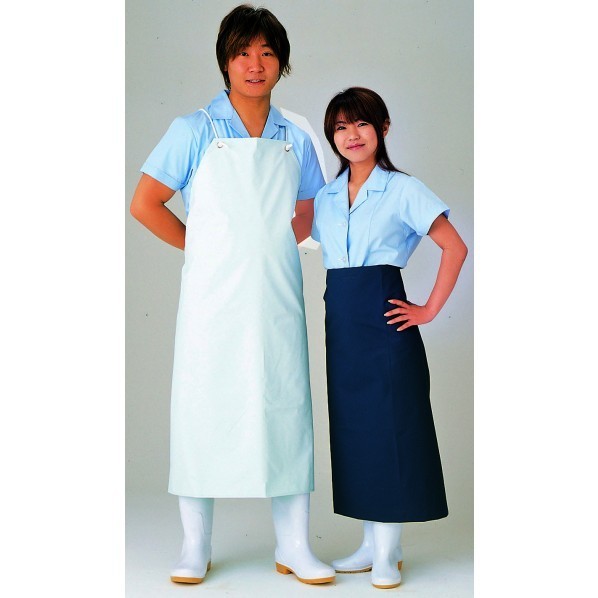 エステル前掛胸付・枚 ネービー #6130 1点