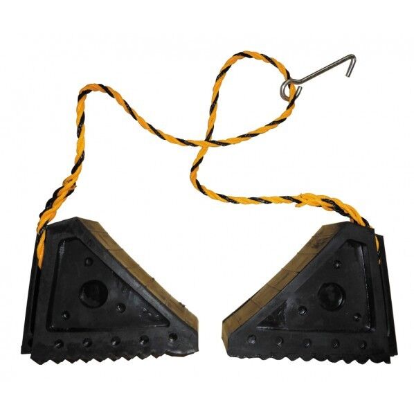 ゴム製タイヤストッパ ロープ フック付 ベルト荷締機 L-RH