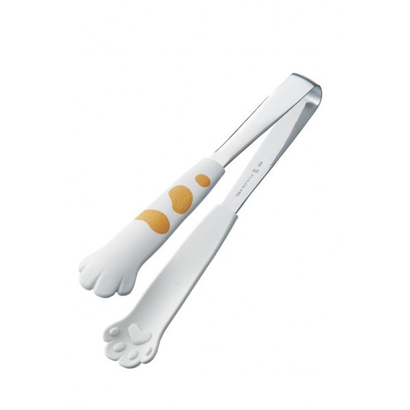 きゃっちだにゃん 卓上トング 白たま 白 180mm BTVD501 1個