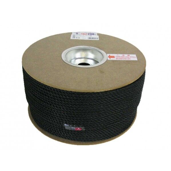 ユタカ RE-94ブラック PEカラーロープドラム 5X200m RE-94 1個