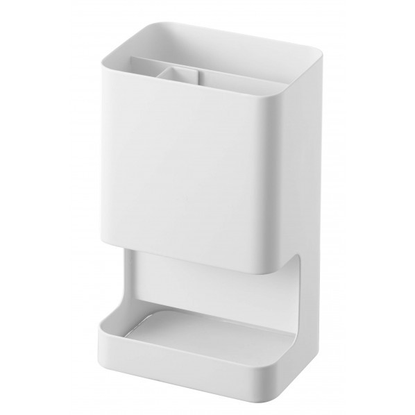 山崎実業 マグネット仕切り付きヘアーアイロンホルダー タワー ホワイト 5389 1点...