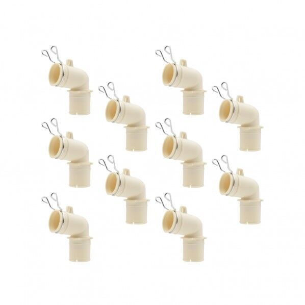 カクダイ 洗濯機用排水トラップ用エルボ 内径31・36ミリ兼用 バンド付き 原状回復 GA-LF046 10個...