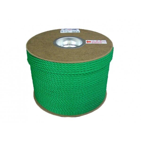 ユタカ RE-103グリーン PEカラーロープドラム 6X200m RE-103 1個