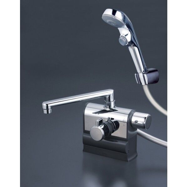 デッキ形サーモスタット式シャワー 右ハンドル仕様 (190mmパイプ付)