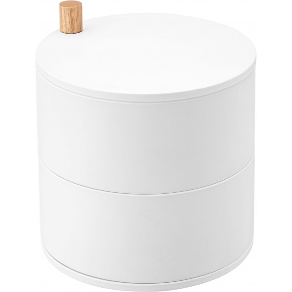 山崎実業 収納トレー付き蚊遣り タワー ホワイト 5343 1点...