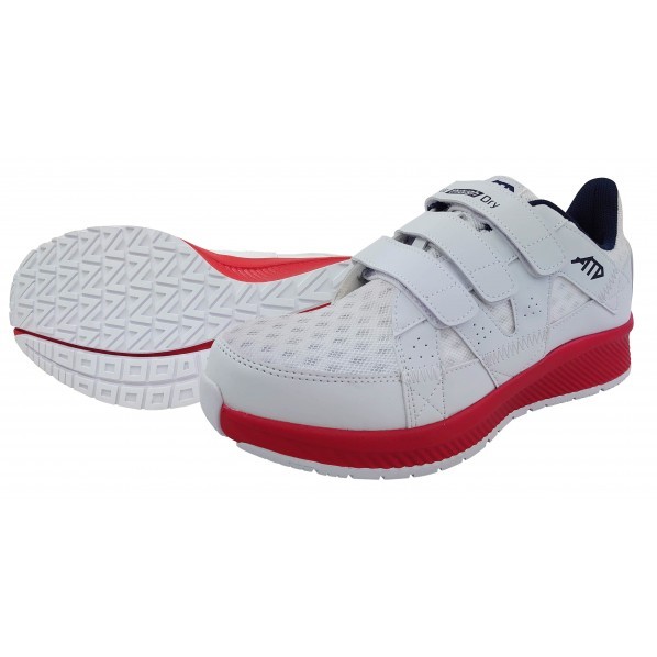 喜多 メッシュローカットマジックセーフティスニーカー 制菌・消臭 25.0 ホワイト MG5760 1足...