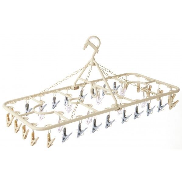 スーパーランドリー 角ハンガー ナチュラルベージュ 38×77×36cm SL-36N 1個