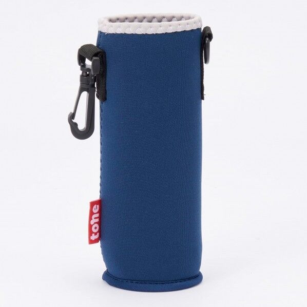 スタンディング ボトルカバー ショルダー ネイビー 7×7×18.5cm TC-27 1個