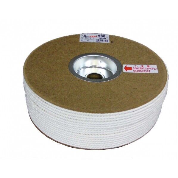 ユタカメイク ユタカ RC-8 綿ロープドラム 4mmX200m RC-8 1個...