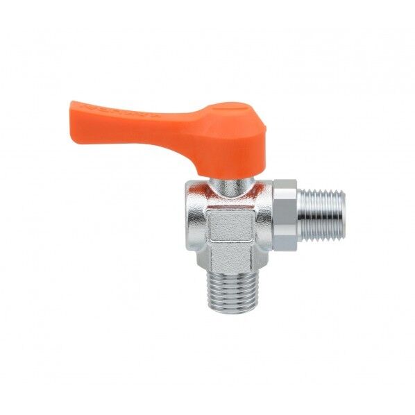 ミニボールバルブ R3/8×R3/8 水・エアー・油用 アングル型 GA-JM105 1個