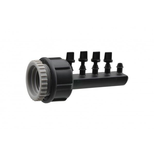 カクダイ ファイブ取出し G1/2・G3/4ネジ マカロニホース用接手 GA-QF003 1個...