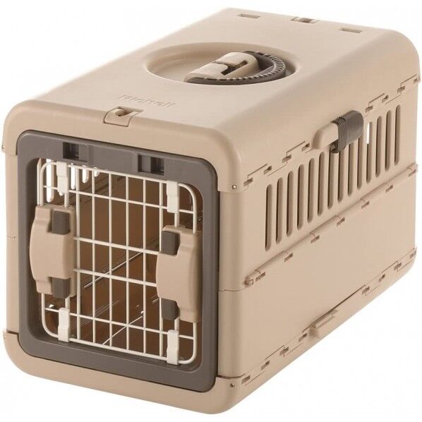 キャンピングキャリー 折りたたみ ダークブラウン 30×48.5×31cm 1個