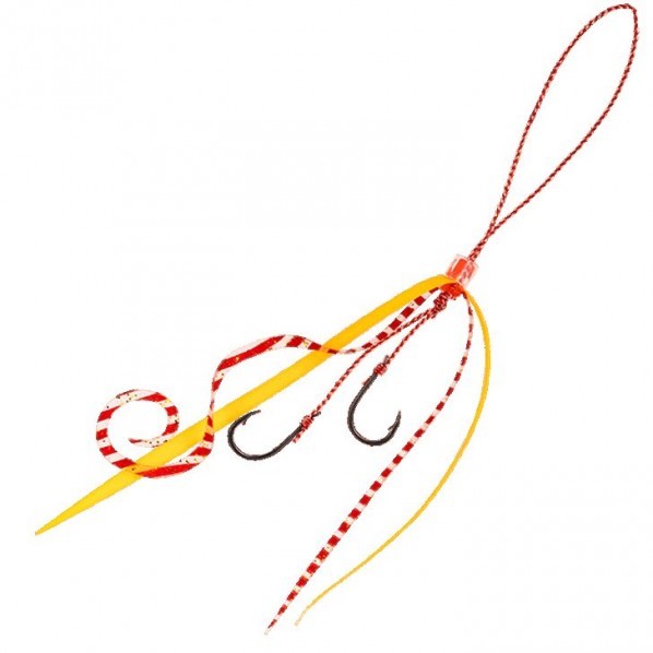 フリースライド ネクタイフックセット ストレート&カーリー SE166 レッドシュリンプ