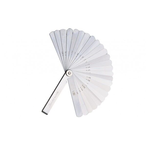 ※法人専用品※シンワ測定 シックネスゲージ E 100mm 25枚組 校正証明書+トレサビリティ体系図付 13X17X105mm 73796 1個...